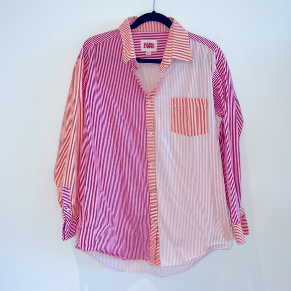 Solid & Striped Button Down Shirt - Picture 1 of 4